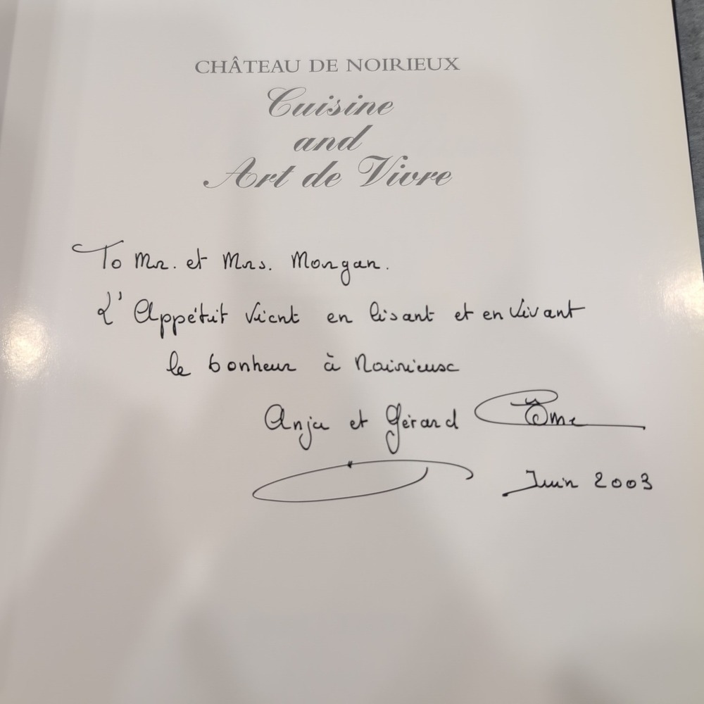 Chateau de Noirieux Cuisine and Art de Vivre Hardcover Cookbook Signed + Letter - Picture 4 of 8